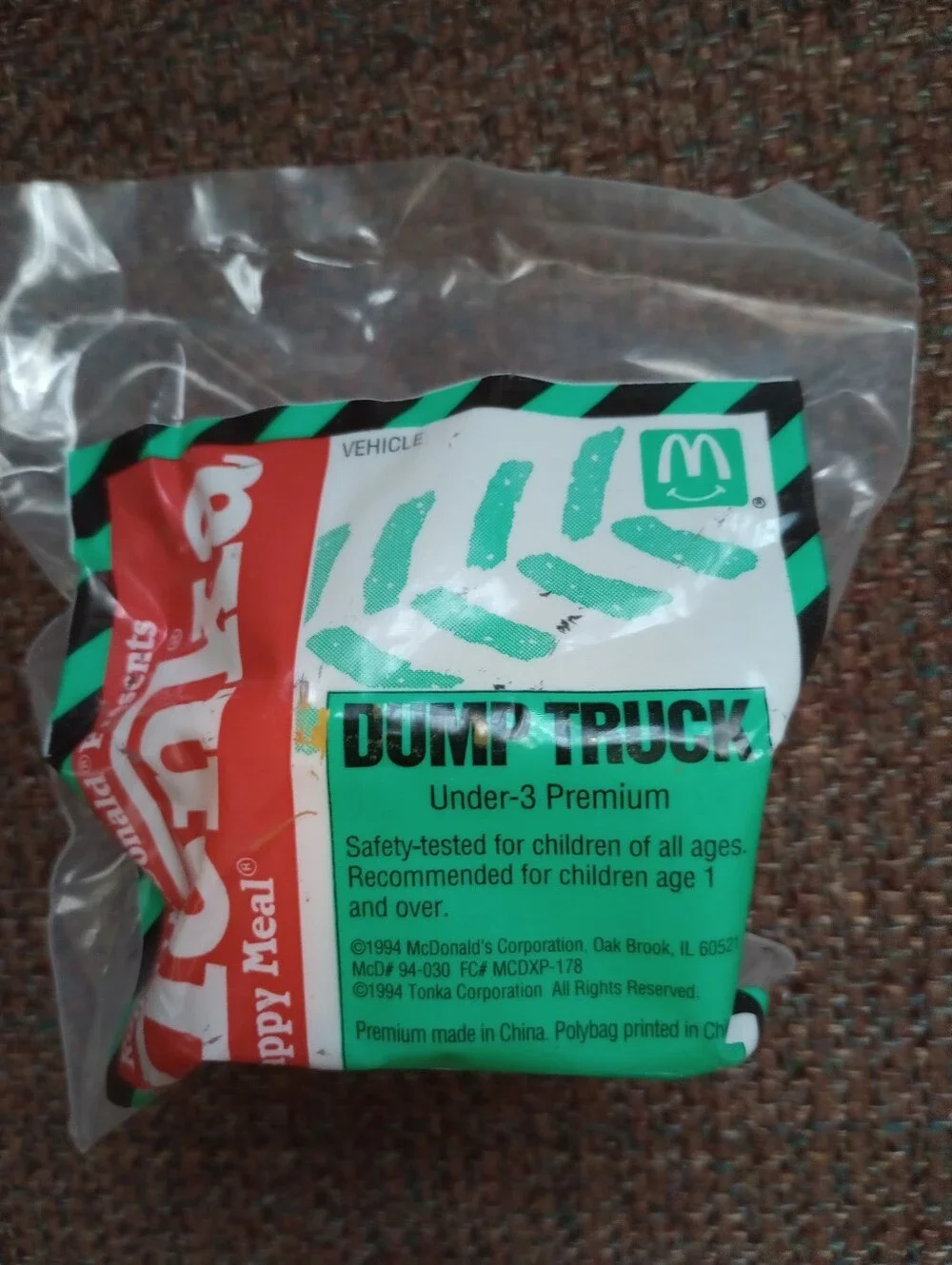 McDonald's 1994 Happy Meal Tonka Mini Vehicles - Complete Set Of 4-New